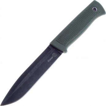 Нож КИЗЛЯР ФИЛИН черный, рукоять эластрон олива Нож КИЗЛЯР ФИЛИН черный, рукоять эластрон олива